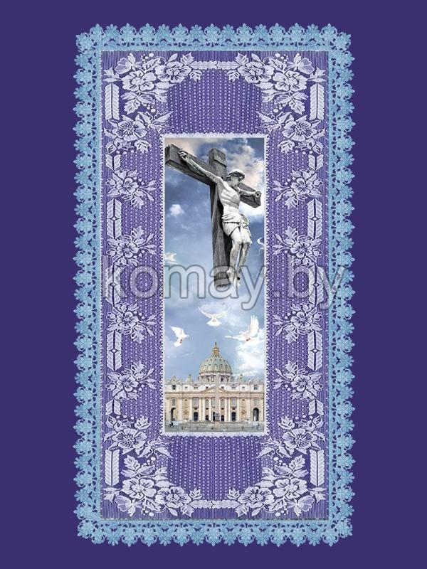 Покрывало ритуальное с цветной печатью 220х110см. арт.ПК-016.ПЦП рис.184