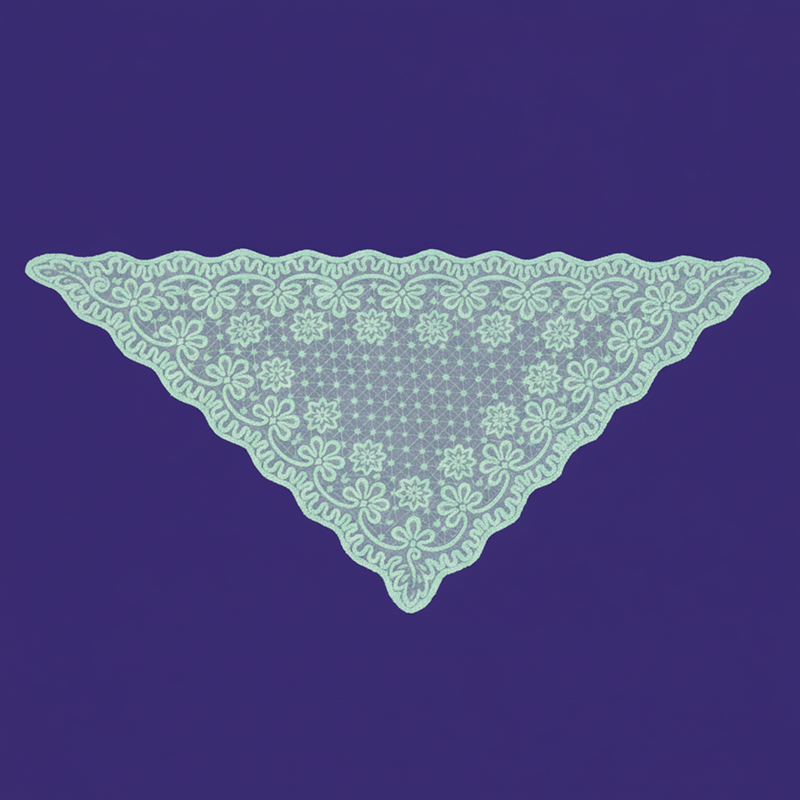 Косынка ритуальная с оплавленным краем 109х75 см арт. КО-001.Ц