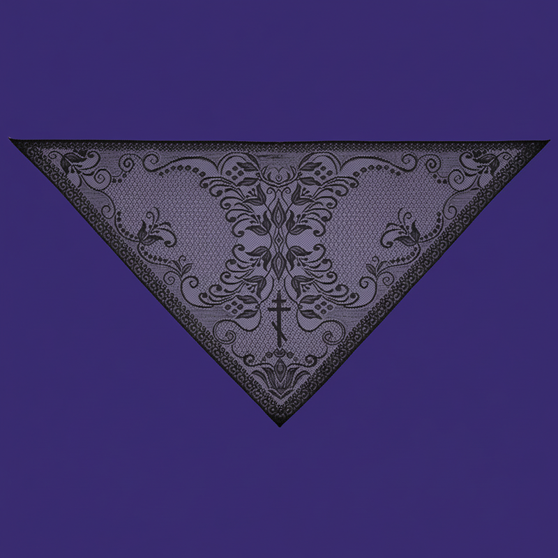 Косынка ритуальная 150х78 см арт. КО-003.К68Ч